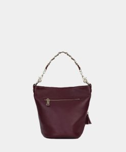 Túi bucket da thật Kat – Cindy màu tím mận