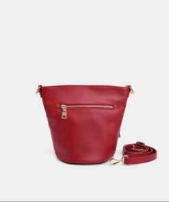 Túi bucket da thật Kat – Cindy màu đỏ